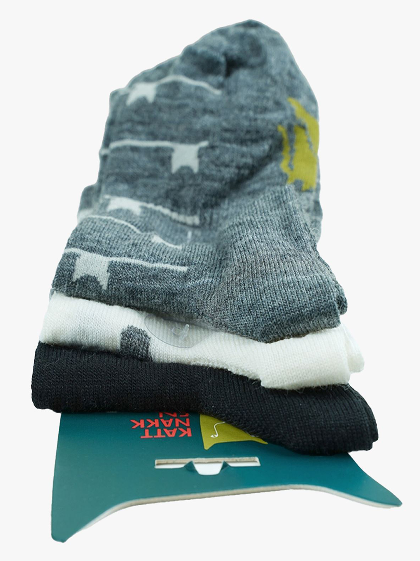 Kattnakken Ullsokk 3-pakk med mønster Barn Natt