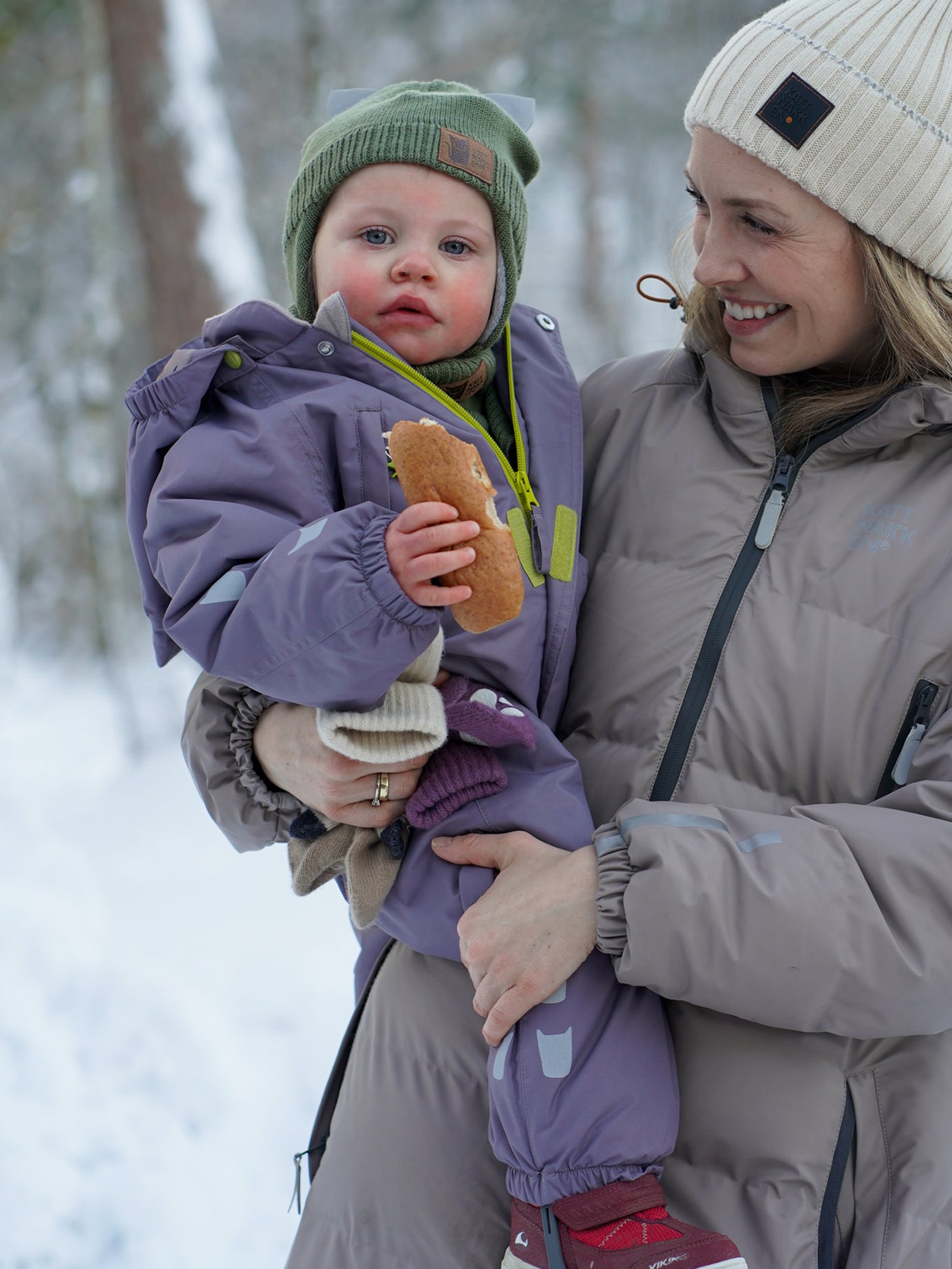 Kattnakken Parkdress Baby Frost Blåbærmelk