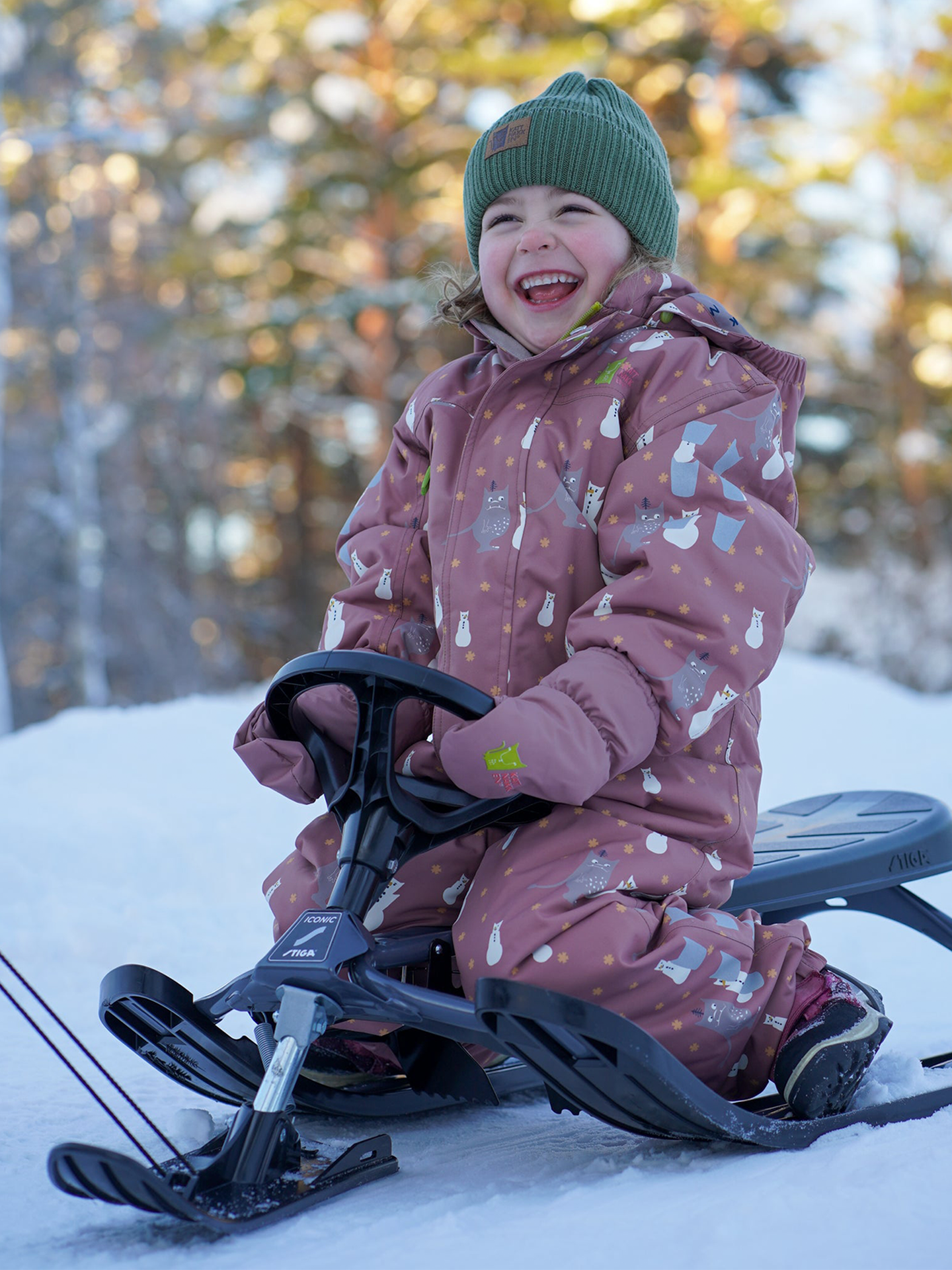 Kattnakken Parkdress Snø Sandeltre