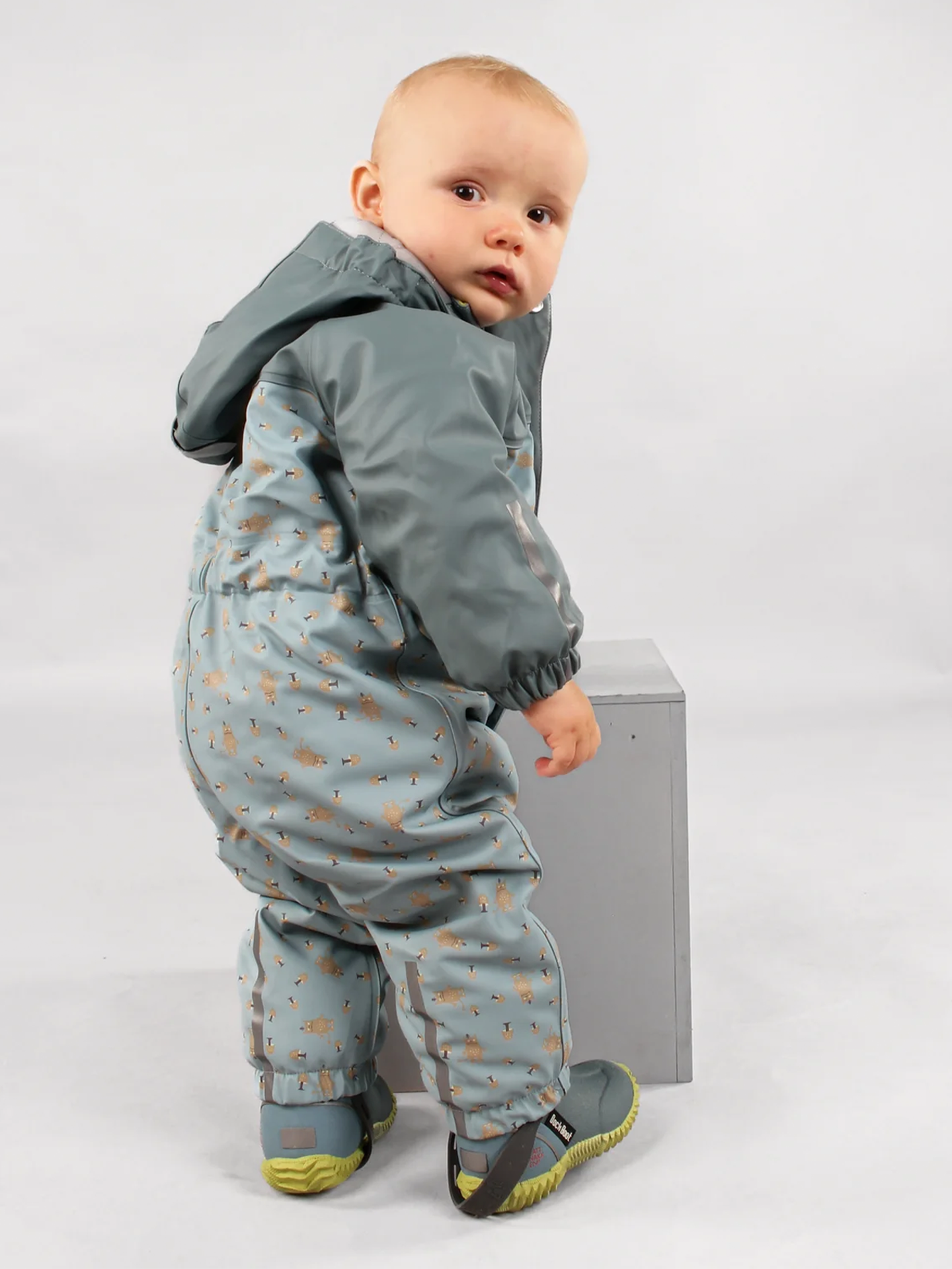 Kattnakken Babyregndress Pytt Hav