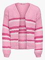 Kids Only Nordic Life Long Sleeve Stripe Cardigan Knit Bonbon