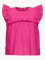 Kids Only Margot Life Short Sleeve Embroidery Top Fuchsia Fedora