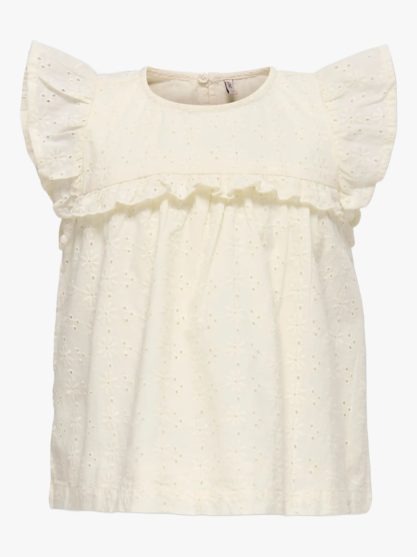 Kids Only Margot Life Short Sleeve Embroidery Top Tofu