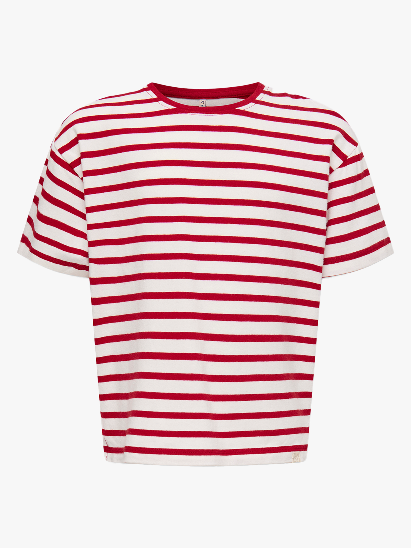 Kids Only Asta Life Short Sleeve Striped Top Junior Equestrian red