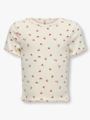 Kids Only Trinny Life Short Sleeve O-Neck Aop Top Junior Tofu Cherry