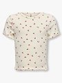 Kids Only Trinny Life Short Sleeve O-Neck Aop Top Junior Tofu Cherry