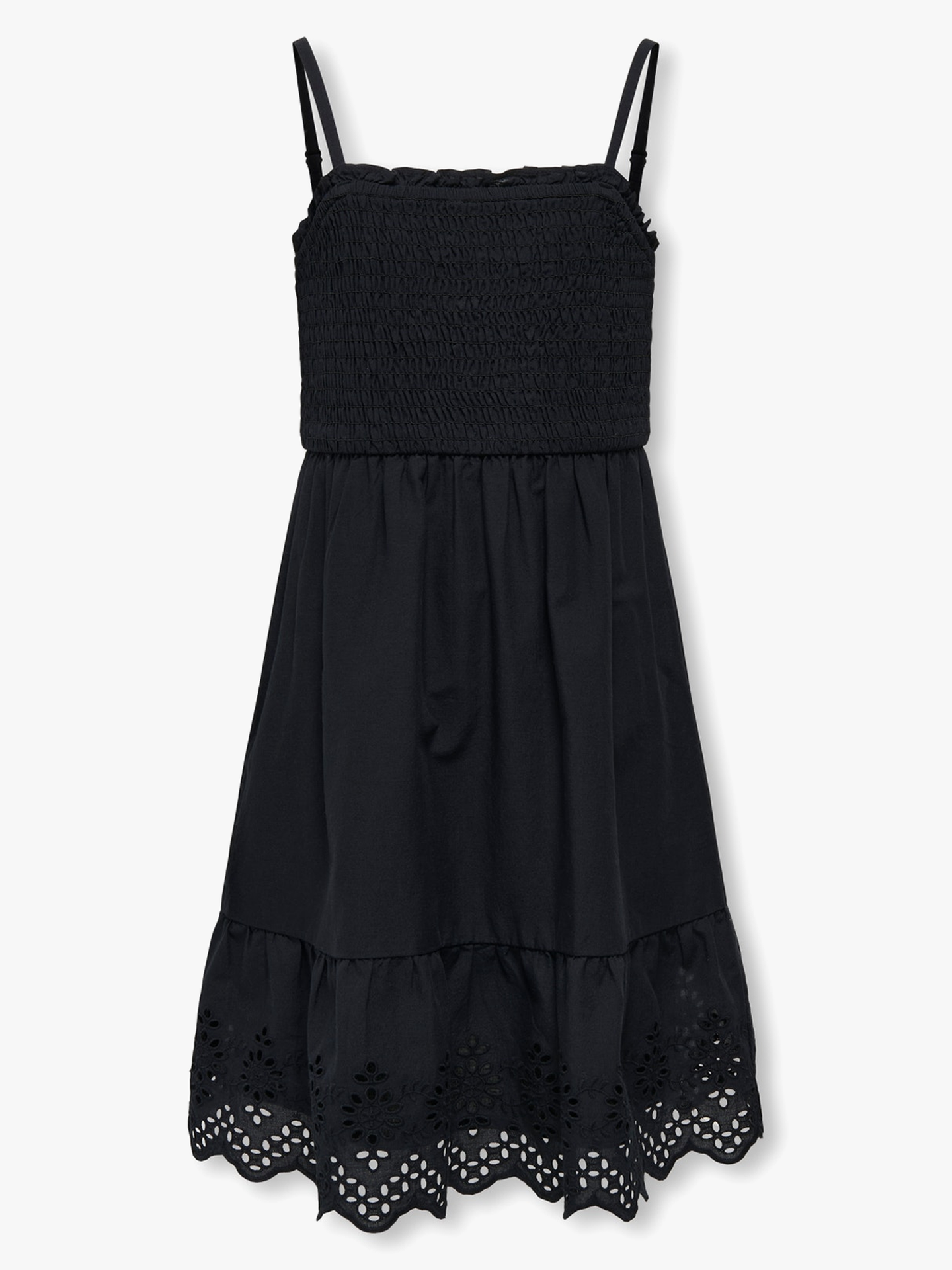 Kids Only Lou Life Embroidery Smock Dress Woven Black