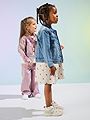 Kids Only Smilla Flower Jacket Denim Light Blue Denim