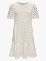 Kids Only Carla Cathinka Short Sleeve Dress Junior Cloud Dancer