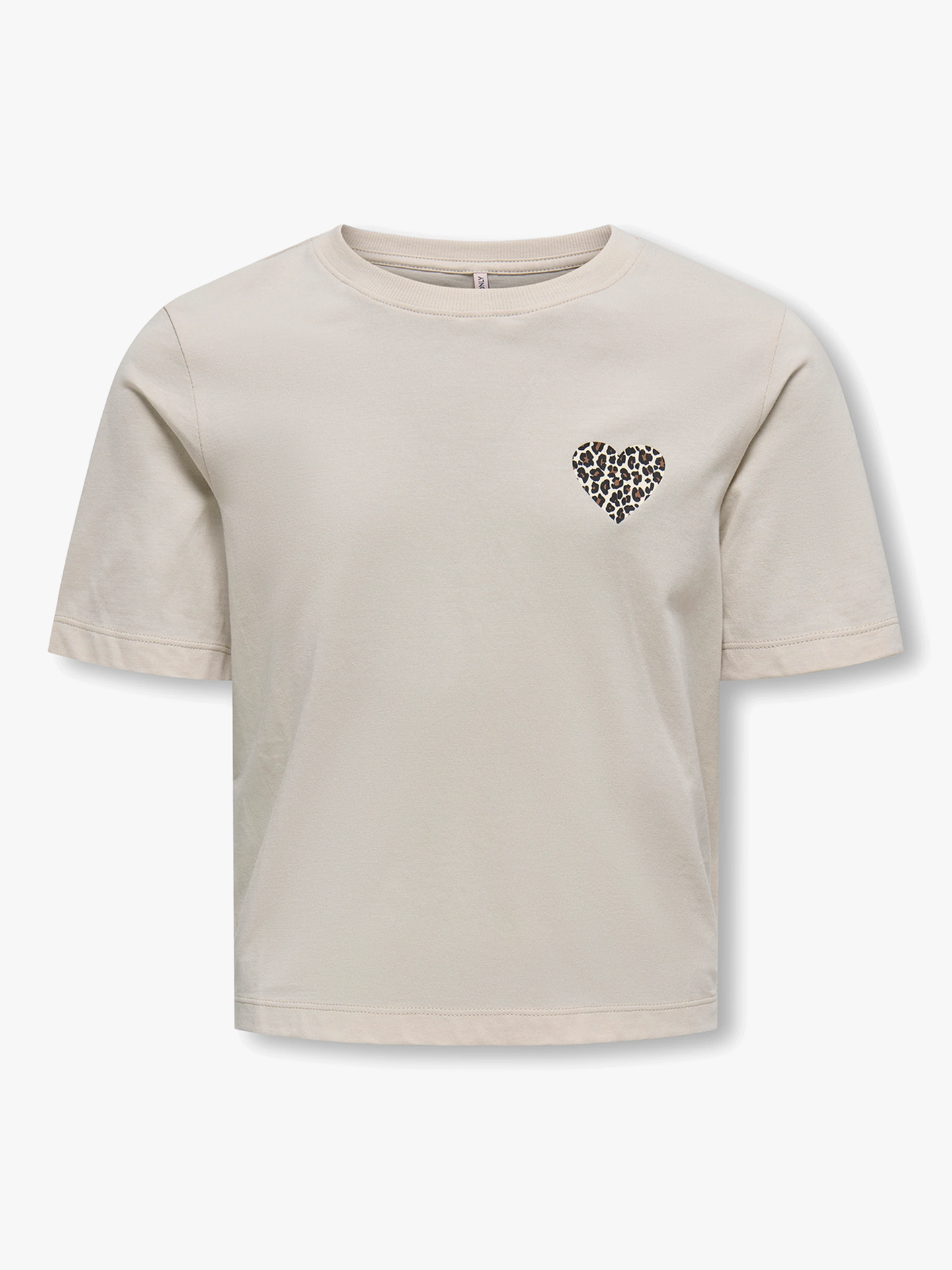 Kids Only Rex Leo Heart Short Sleeve Top Junior Pumice Stone