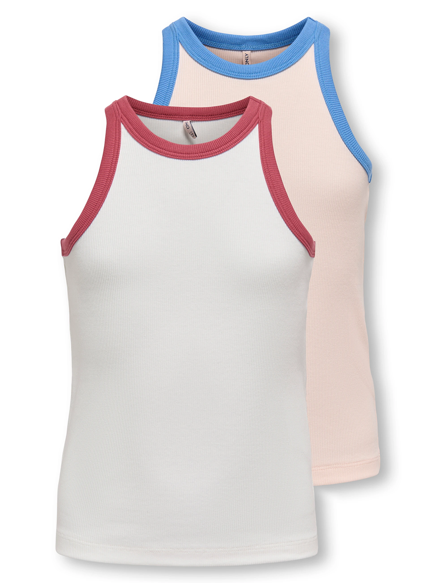 Kids Only Bina Life Rib Tank Top 2-Pack Junior Rose / Mauve Chalk