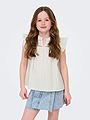 Kids Only Camille S/L Shirt Woven Cloud Dancer