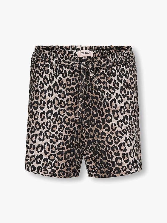 Kids Only Sandra Printed Shorts Pant Black Leo