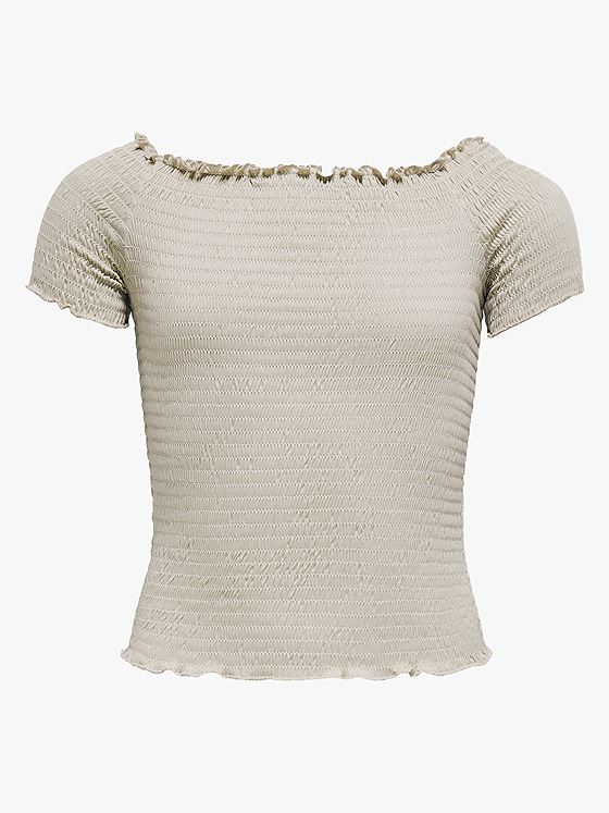 Kids Only Boa Ann Short Sleeve Smock Top Junior Pumice Stone