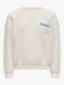 Kids Only Philea Life Long Sleeve Ovzfruit Oneck Ubrushed Sweat Tofu Cherry