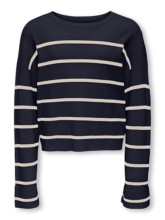 Kids Only Amy Life Long Sleeve O-Neck Knit Night Sky / Birch