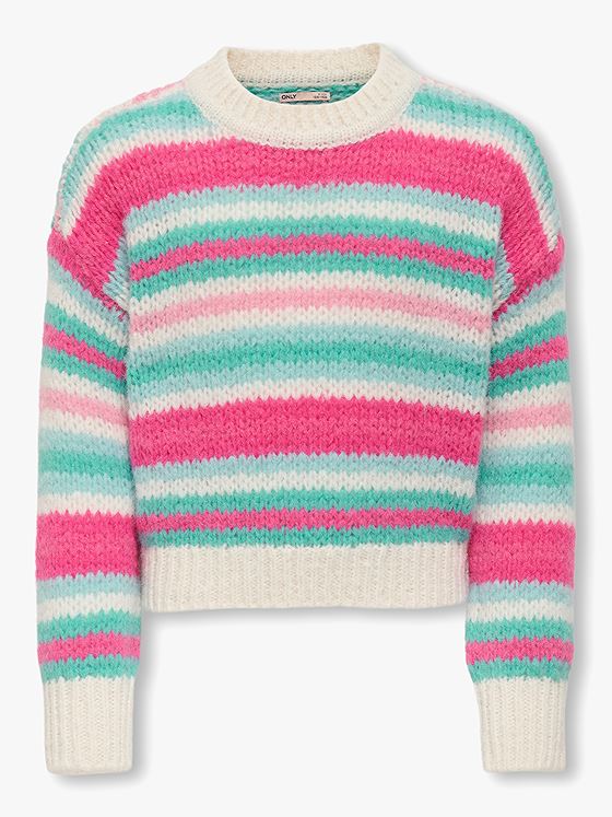 Kids Only Alyssa Life Long Sleeve Stripe O-Neck Knit Birch