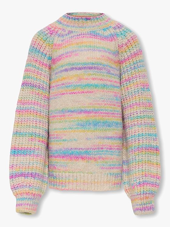 Kids Only Carma-Lia Long Sleeve O-Neck Knit Pumice Stone