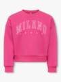 Kids Only Sweat Life Long Sleeve Crew Osz Stat Sweater Magenta