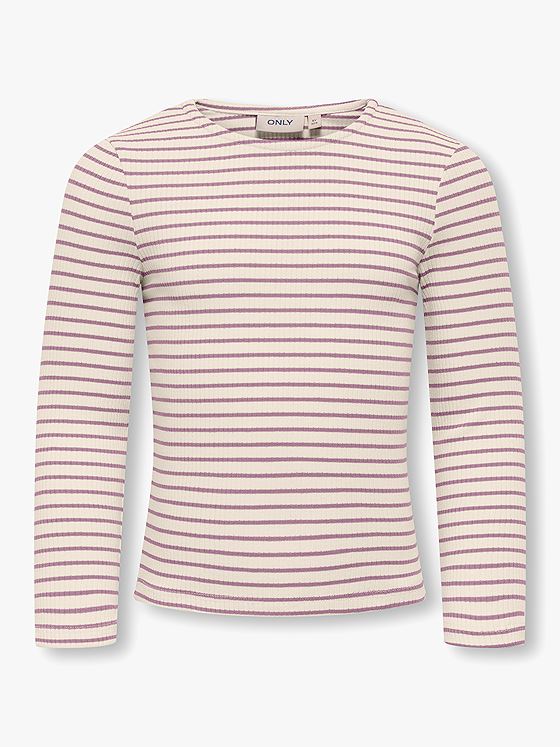 Kids Only Maude Stripe Long Sleeve O-Neck Top Junior Birch