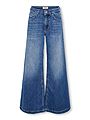 Kids Only California Mid Waist Wide Flared Denim Rea DarkMedium Blue Denim