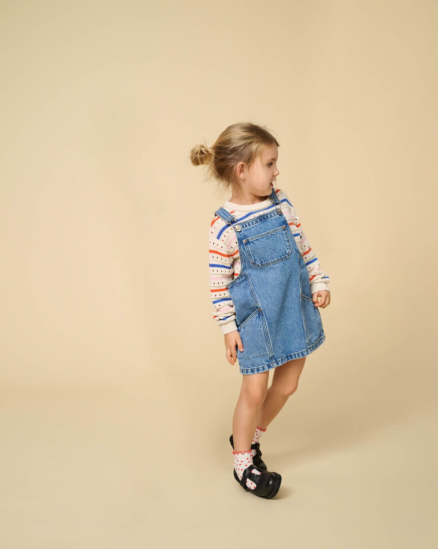 Kids Only Cille Short Spencer Dress Dnm Akm Medium Blue Denim
