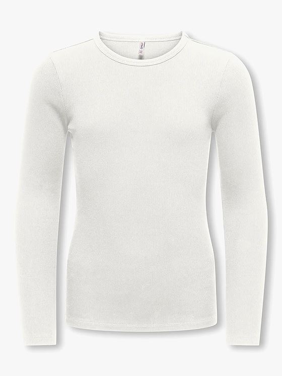 Kids Only Lucky Long Sleeve O Neck Top Cloud Dancer