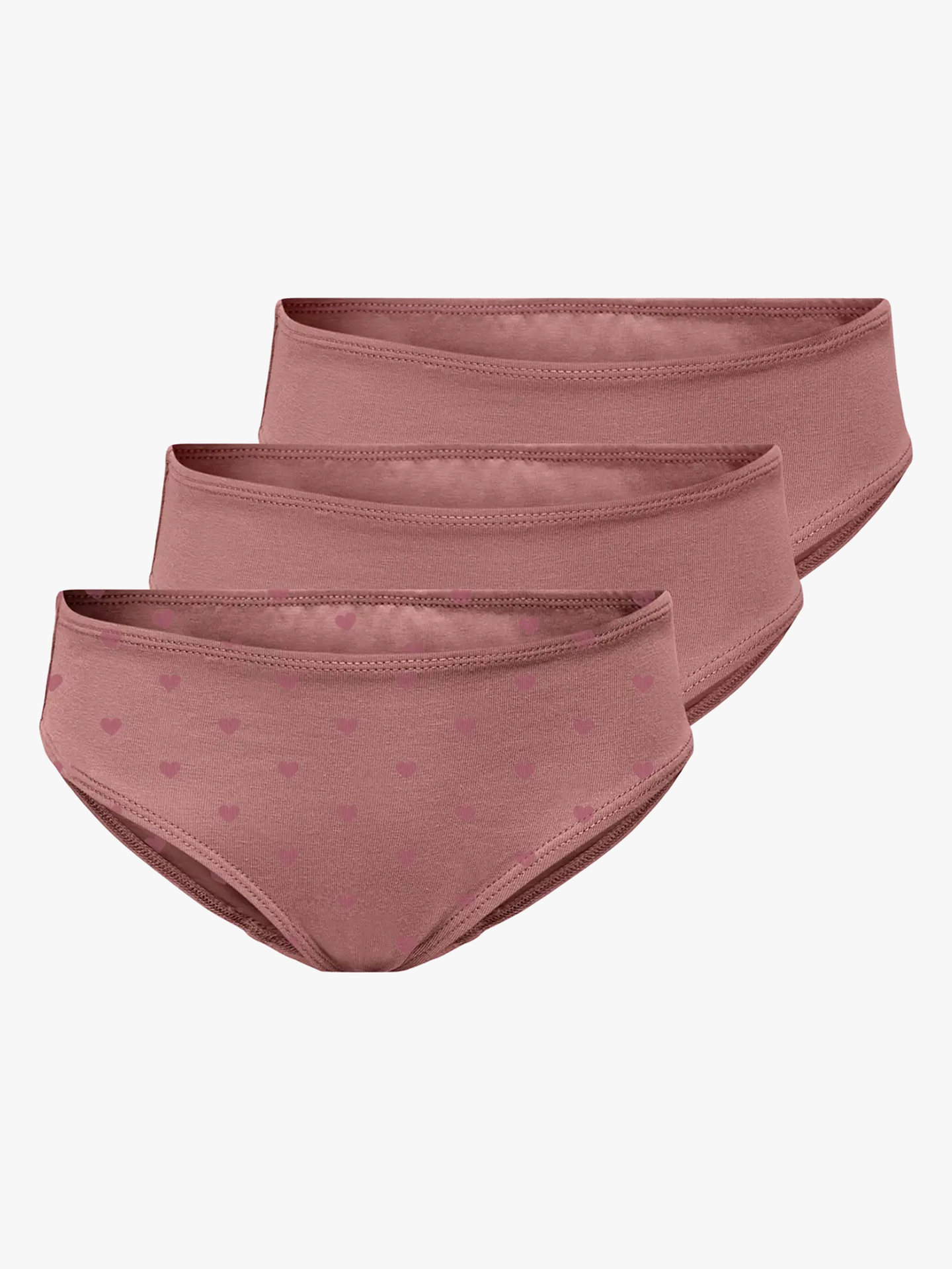 Kids Only Lola 3-Pack Briefs Ash Rose