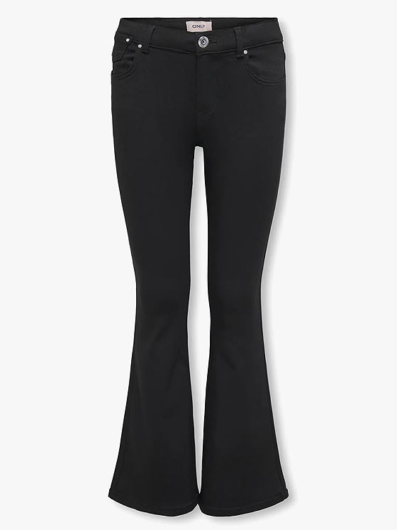 Kids Only Jackson Mid Flared 4Ever Black Denim Black Denim