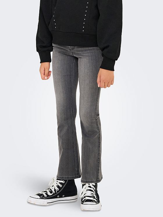 Kids Only Royal Life Reg Flared Dark Grey Denim