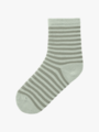 Lil- Atelier Elove Stripe Sock Green Tint