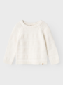 Lil- Atelier Larson Long Sleeve Knit Coconut Milk