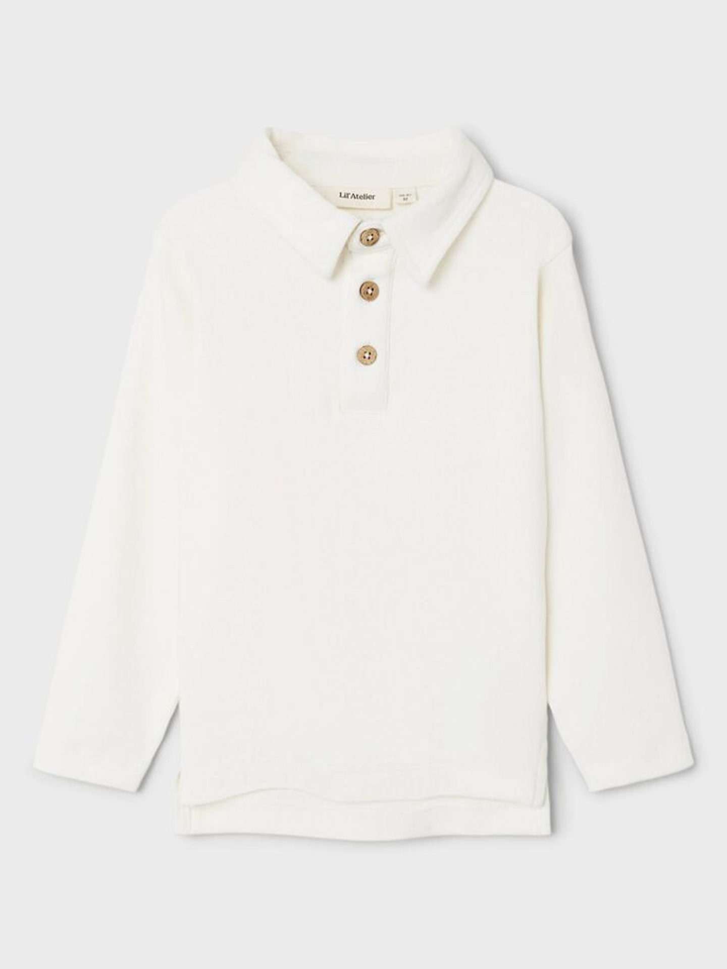 Lil- Atelier Fundo Long Sleeve Slim Top Coconut Milk