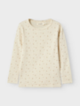 Lil- Atelier Gago Long Sleeve Slim Top Turtledove Flower