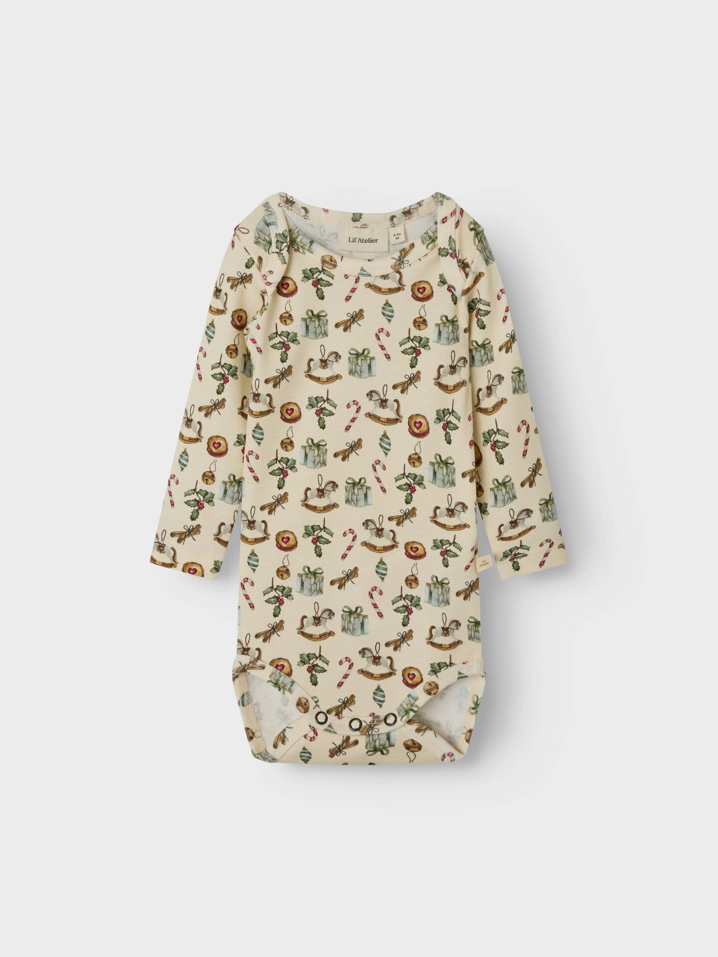 Lil- Atelier Gio Long Sleeve Slim Body Turtledove