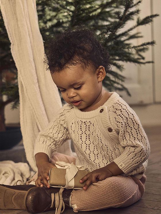 Lil- Atelier Renessa Long Sleeve Wrap Knit Turtledove