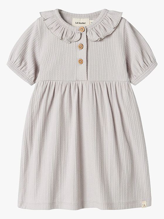 Lil- Atelier Fleura Short Sleeve Body Dress VaporBlue