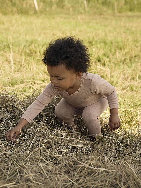 Lil- Atelier Noel Nab Long Sleeve Slim Wool Body Roebuck