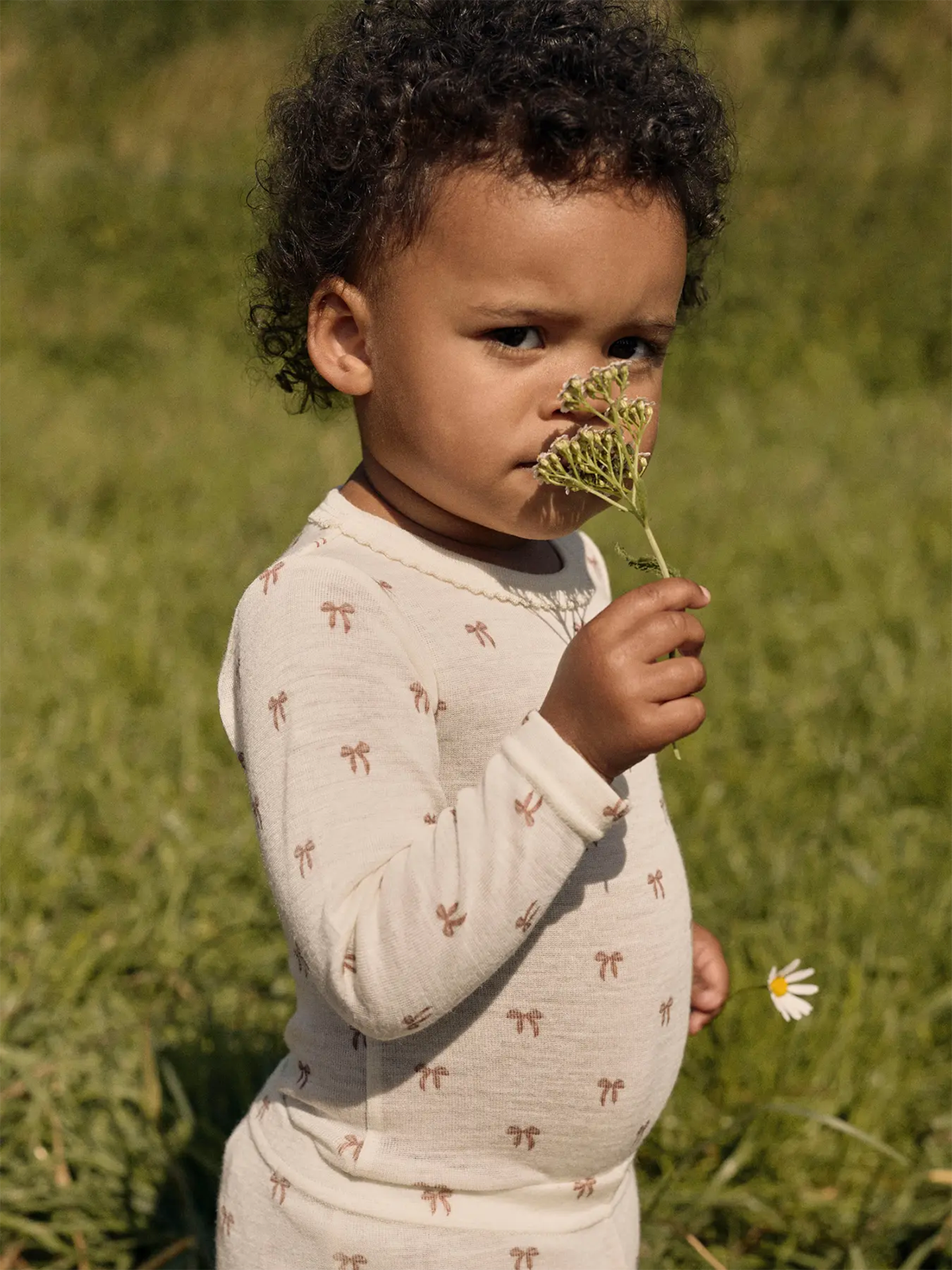 Lil- Atelier Nalu Long Sleeve Wo/Mo Slim Body Turtledove MELANGE