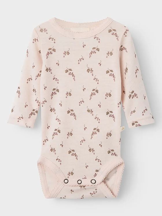 Lil- Atelier Noel Nia Wool Long Sleeve Slim Body Morganite Berry