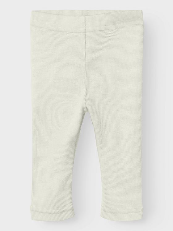 Lil- Atelier Nalu Rib Wo/Mo Slim Legging Turtledove