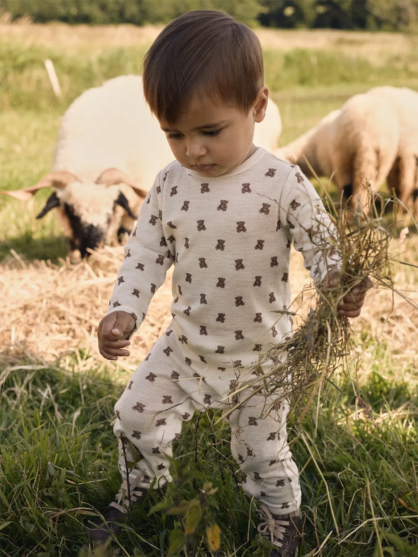 Lil- Atelier Nalu Wo/Mo Long Sleeve Slim Suit Turtledove Melange