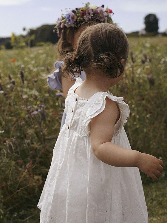 Lil- Atelier Fiola Sl Dress Coconut Milk