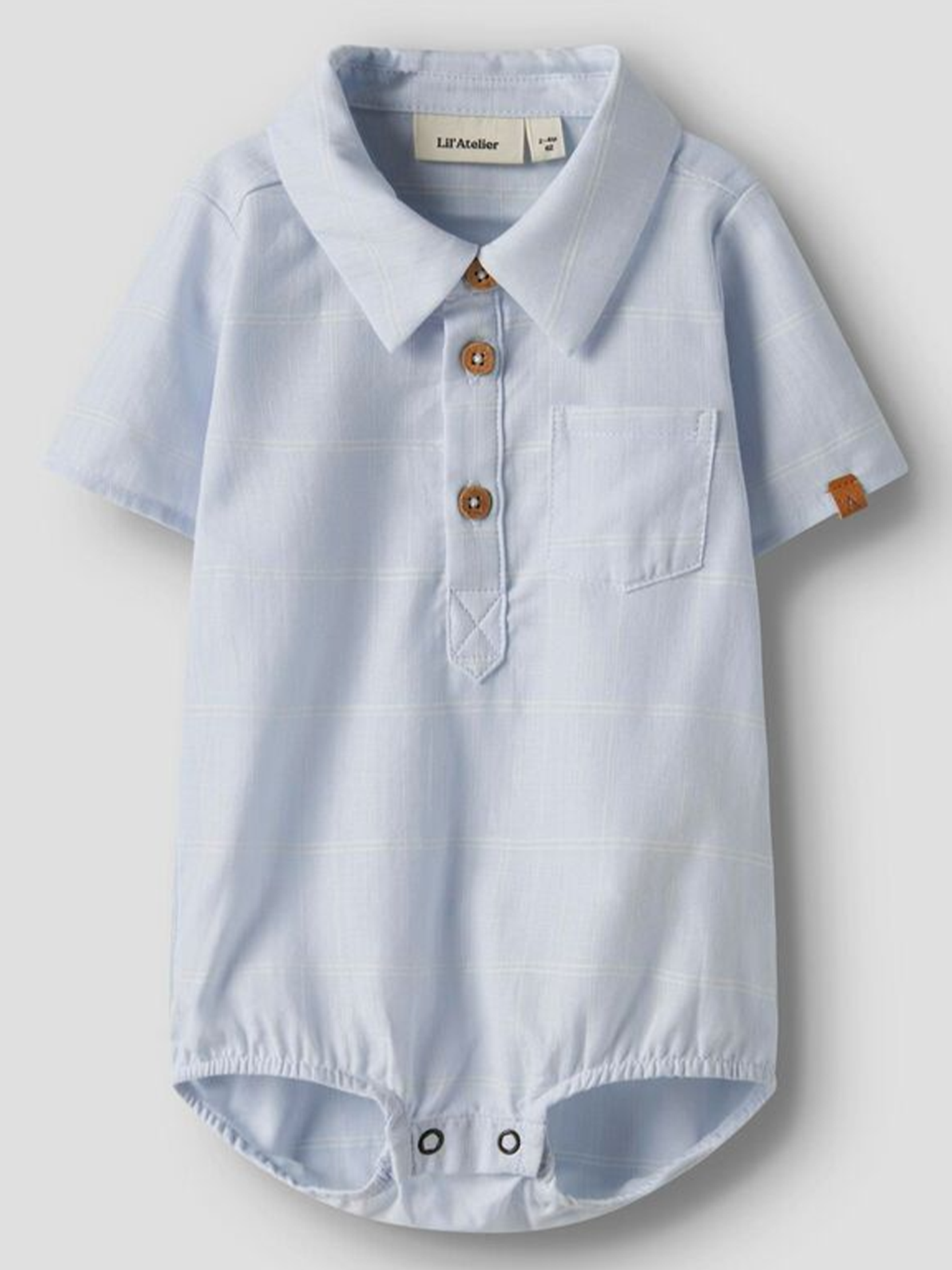 Lil- Atelier Frido Short Sleeve Loose Body Shirt Ancient Water