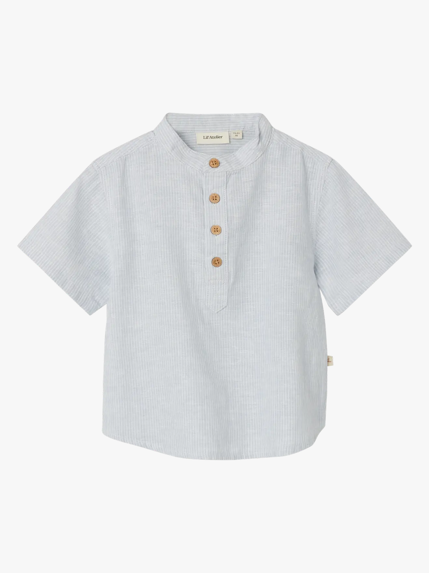 Lil- Atelier Jesper Short Sleeve Loose Shirt Ancient Water