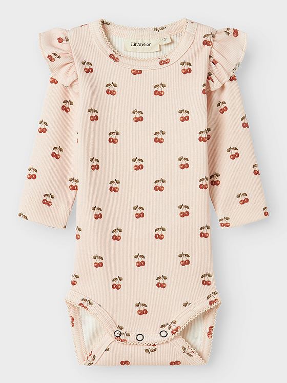 Lil- Atelier Lavo Eve Long Sleeve Slim Body Silver peony