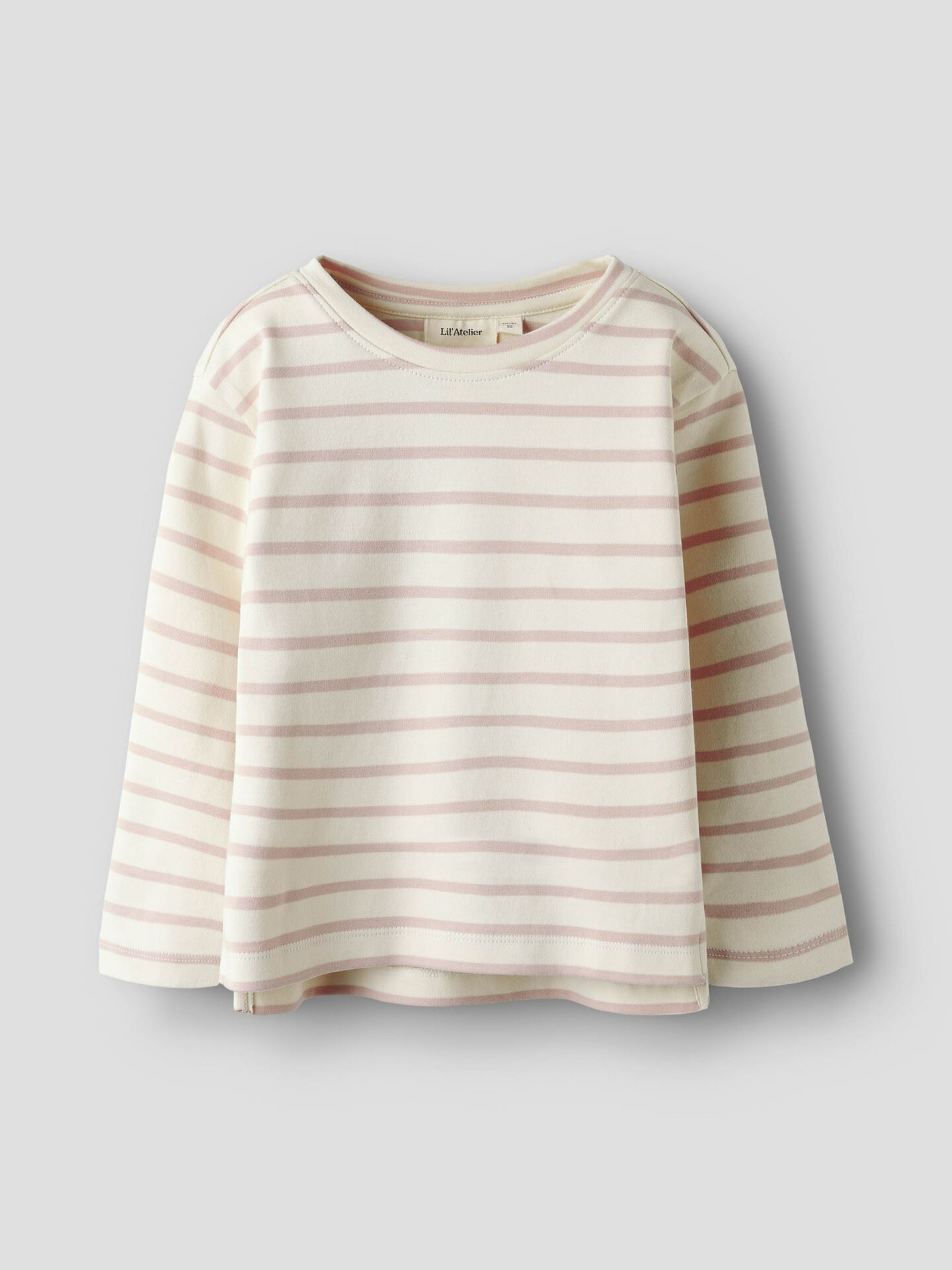Lil- Atelier Limia Long Sleeve Loose Top Turtledove / Misty Rose