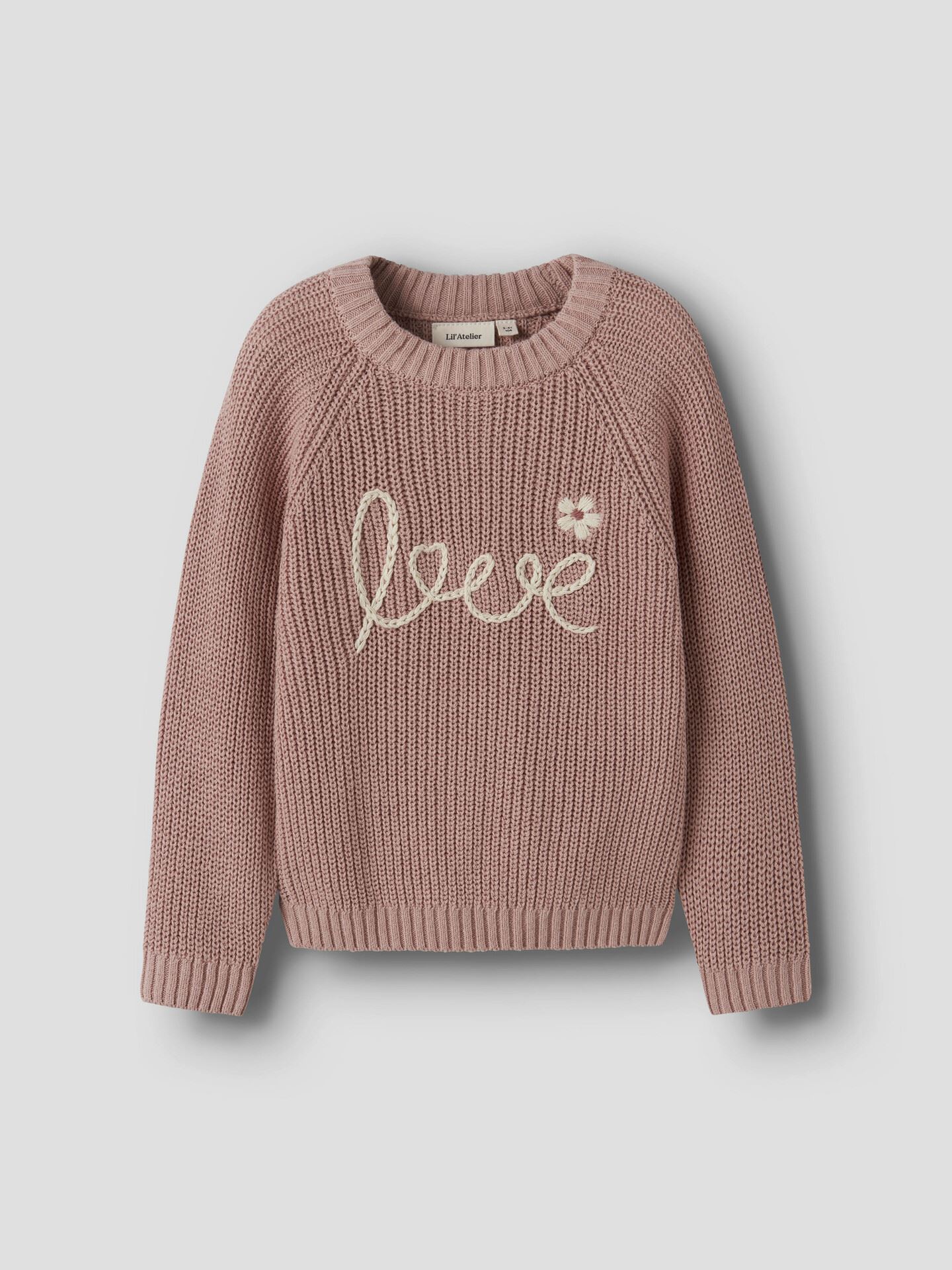 Lil- Atelier Emlen Emb Knit Misty Rose