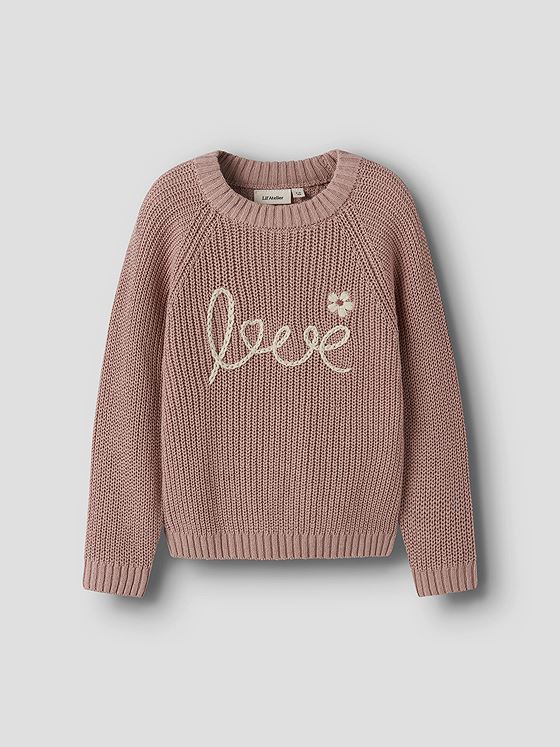 Lil- Atelier Emlen Emb Knit Misty Rose