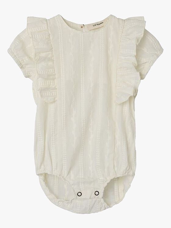 Lil- Atelier Jazelle Short Sleeve Loose Body Shirt Coconut Milk